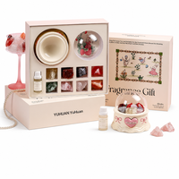 Coffret Cadeau d'Aromathérapie de Luxe en Pierre Expansible, Huile Parfumée Secret Realm Garden, Parfum Longue Durée Sans Flamme, Cadeaux Exquis