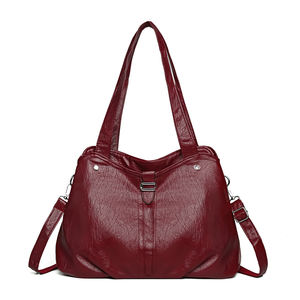 Sac fourre-tout tendance pour femme en PU avec fermeture éclair, antivol et design portable. Sac à main rétro unique pour un usage quotidien - Product Image 4
