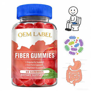 Gomitas de Fibra de Marca Blanca, 60 Unidades, Suplemento Prebiótico para la Salud Intestinal, Digestión, Regularidad e Inmunidad, OEM ODM - Product Image 2