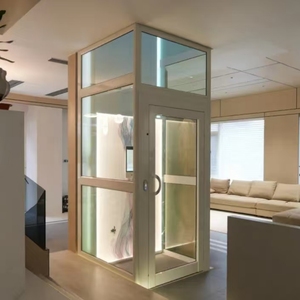 Сертифицированный CE ISO современный безшахтный панорамный пассажирский лифт для апартаментов и вилл на 2-5 человек - Product Image 2