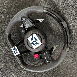 Volante de Fibra de Carbono con Pantalla LED de Carreras Compatible con Audi A3 <span class=keywords><strong>2018</strong></span> 2019 A4 A5 A6 A7 A8 S3 S5 S6 S7 RS3 RS4 RS5 RS6 RS7 TT TTRS B9 - Product Image 1