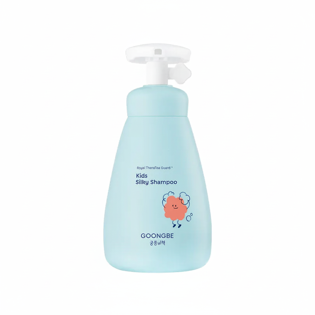 ORANGLES GOONGBE Silky Kids Shampoo 300ml – Gentle Baby Hair Care & Styling Shampoo for Soft, Smooth & Healthy Hair - high resolution display - Image 2 of 3 | perfect for office | California | Free Shipping ORANGLES