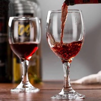 OEM vintage clair transparent verres à vin en cristal sans plomb coupe longue tige champagne vin boire verre à vin gobelet