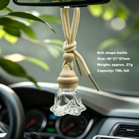 Bouteille diffuseur de parfum en verre transparent 7/8/9/10 ml avec bouchon en bois de hêtre en spirale, récipient vide pour diffuseur d'arômes pour la maison/la voiture