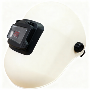 Casco de Soldador de Fibra de Vidrio Ajustable en Oferta, Lente Abatible Negra, Resistente al Calor, Protección Dieléctrica ATPV 20.0cal/sqcm, Protector Facial - Product Image 1