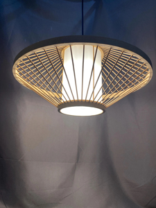 Hand Woven Bamboo Rattan Pendant Light Adjustable Boho Chandelier Dining Room <b>Ceiling</b> Lamp Home <b>Decor</b> - Product Image 5