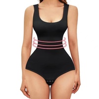 Vêtement sculptant une pièce sans couture pour femme, effet ventre plat et lifting des fesses, en Spandex/Nylon, ajusté et amincissant, avec tissu en Nylon