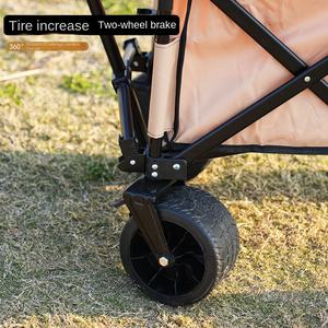 カスタムロゴ10インチホイールハンドカートポータブル折りたたみ式キャンプカーナイトマーケットストール車折りたたみ式トロリープラットフォーム - Product Image 5