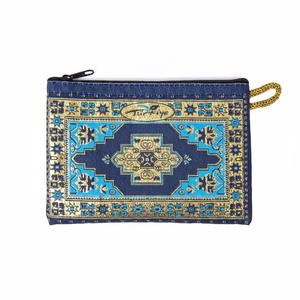 Turkish Woven Wallet With Carpet - Rug Design Golgen Handled. Made in Turkey... From Turkey - Product Image 2