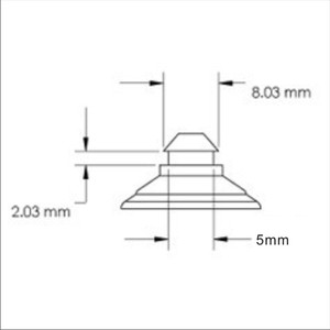 Customized 15mm Mushroom Head Transparent Molded <b>PVC</b> for Glass Table <b>Tops</b> Suction Cups Double Side for Hanging - Product Image 3