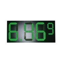 Nouveaux produits de l'usine Jhering, étanches, 24 pouces, verts, 4 chiffres, télécommande RF/LCD, affichage numérique LED pour enseignes au gaz