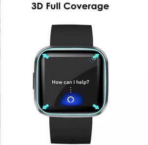 Protector de pantalla para <span class=keywords><strong>Fitbit</strong></span> VERSA 3 Sense VERSA 2 lite, funda completa con pegamento 3D para PMMA - Product Image 5