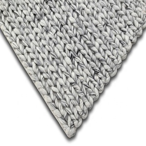 Latest Collection of Elegant Design Durable Hand Woven Braided <b>Wool</b> Rug with Loop Pile Cushioned Natural Colors Commercial Use - Product Image 3