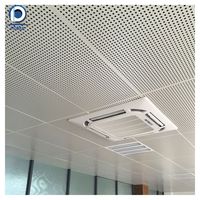Techo decorativo de fábrica Prima, techo blanco falso compuesto de aluminio, diseño de paneles de techo de pasillo suspendido Interior