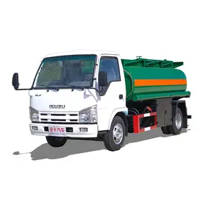 Japanse Gloednieuwe Of Gebruikte Isuzu 5000 Liter Brandstoftrucks 5m3 Olie Diesel Tanker Tankwagen Te Koop