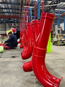 ท่อปั๊มคอนกรีตแบบโค้งสองชั้นสำหรับ Zoomlion Sany - ปรับแต่งสเปคและสีได้ - Product Image 3