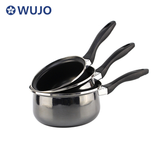 Không Dính Sứ Men Soup Pot Set Gương Tráng Men Gang Men <span class=keywords><strong>Cookware</strong></span> Soong Set - Product Image 2
