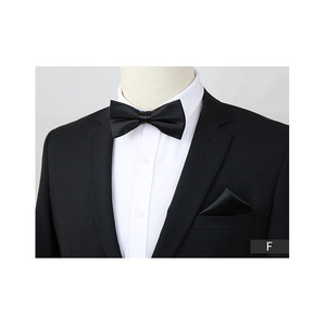 Conjunto de <span class=keywords><strong>Corbata</strong></span> de Moño y Pañuelo de Bolsillo, <span class=keywords><strong>Corbata</strong></span> de Moño Lisa y Brillante de Satén, Cravate para Hombre y Mujer, Accesorio de Moda para Camisa, Fiesta, Iglesia - Product Image 5