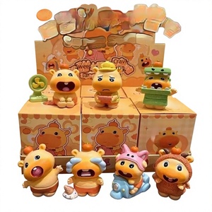 Figurine en résine Capybara Little Lulu, boîte mystère, jouet tendance, décoration de voiture sur le thème du capybara, poupée, cadeau festif, ornement créatif - Product Image 1