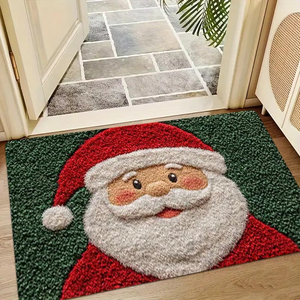 Tapis <span class=keywords><strong>de</strong></span> bienvenue Père Noël, lavable, pour intérieur et extérieur, tapis <span class=keywords><strong>de</strong></span> cuisine, adapté pour la <span class=keywords><strong>salle</strong></span> <span class=keywords><strong>de</strong></span> <span class=keywords><strong>bain</strong></span> et la cuisine - Product Image 1