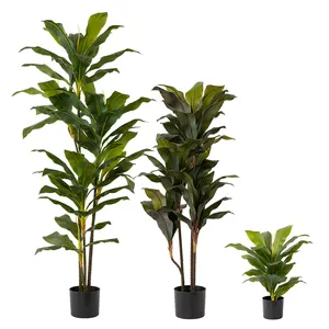High Quality Easy Install Oem/Odm Plastic Artificial Trees Big Leaf For Home