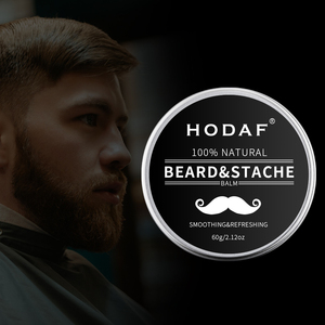 Cera Modellante Naturale per <span class=keywords><strong>Barba</strong></span> - Burro di Karité, Ammorbidisce e Modella, Vasetto Personalizzato, Balsamo per <span class=keywords><strong>Barba</strong></span> OEM - Product Image 2