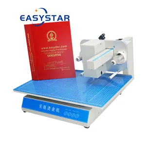 Q754 High Quality Digital Flatbed Gold Foil Printer Printing Machine For Hot Stamping On Paper Bag/ Leather / Thesis Tender Cove