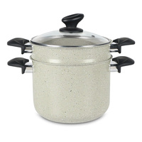 Ensemble de marmites à couscous en aluminium à vapeur en marbre à induction de nouilles antiadhésives