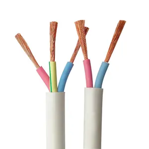 TPEE PE TPE jacket white waterproof Flame retardant flexible soft power cable PE insulation for plug