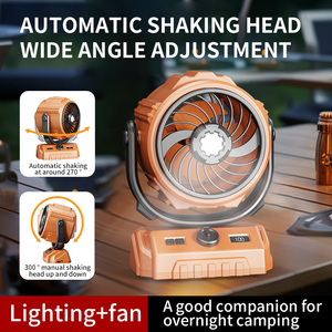 High Speed Vibration Outdoor Fan 6-inch Digital Display Large Capacity Camping Fan Phone Charger - Product Image 6