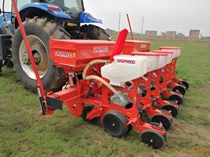 Hạt giống khoan khí nén chính xác không khí seeder đa Hàng Ngô Ngô hướng dương trồng Máy kéo gắn seeding máy - Product Image 6