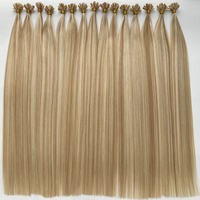 Extensions de cheveux en kératine pré-collées K-Tip 2026, cheveux humains Remy plats de qualité K