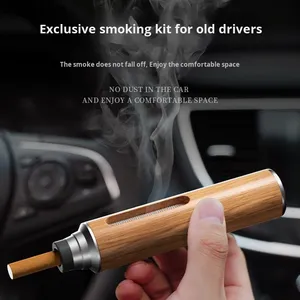 Hộp đựng tàn thuốc bằng nhựa tiện lợi, chống rơi, dành cho người lái xe lười, thích hợp cho người hút thuốc khi đi du lịch, đóng gói hộp. - Product Image 2