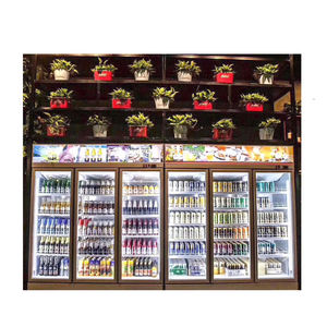 Réfrigérateur commercial vertical à température unique, 3 portes vitrées, grand refroidisseur de boissons, utilisé dans les supermarchés pour les boissons fraîches - Product Image 4