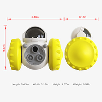 Produits pour animaux de compagnie : Jouet interactif pour chien, distributeur de nourriture automatique à libération lente, écologique, classique, design cartoon, en plastique, jouet de puzzle