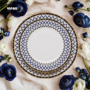 Classic Element Tableware Fine Bone China Dinner Plates High-end Occasions Holiday Weddings Beautiful <b>Dinnerware</b> <b>Sets</b> - Product Image 4