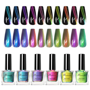 Ensemble de vernis à ongles <span class=keywords><strong>gel</strong></span> effet œil de chat caméléon 7,5 ml, présentoir et vernis en vrac pour mobilier robotisé - Product Image 1
