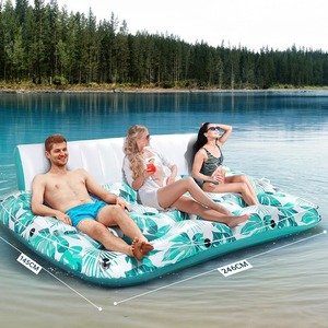 Flotador Inflable en Forma de U de 246 cm x 145 cm con Respaldo para Piscina o Lago, Sofá Flotante para Adultos - Product Image 1