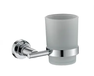 Texture Design Single Toothbrush Cup Holder Brass Tumbler Holder