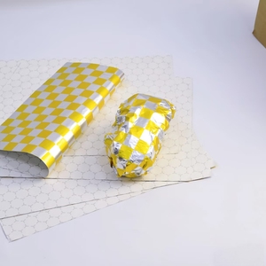 Papel de Aluminio Personalizado a Prueba de Aceite, Papel de Hornear Tipo Panal, Papel Kraft para Envolver Alimentos, Papel de Aluminio de Grado Alimenticio para Sándwiches y Hamburguesas - Product Image 3