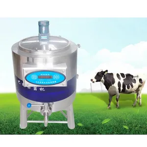 Réservoir de refroidissement du lait en acier inoxydable 50-300L personnalisé/stérilisateur de lait/machine de pasteurisation du lait pour machines laitières