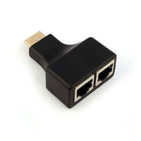 Câble double réseau HDMI double RJ45 ethernet extender network extender HDMI HD extension conversion
