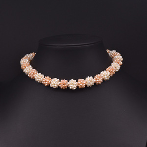 Collar de Perlas Blancas <span class=keywords><strong>con</strong></span> Diseño de Lujo para Mujer, Regalo para Ella, Accesorios de Aleación Duradera para Ocasiones Formales - Product Image 2