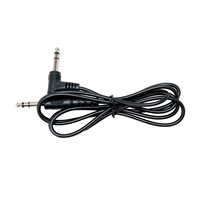 Câble de raccordement professionnel double jack 6,35 mm 1,5 m FDC-CL1 noir – Essentiel pour l'enregistrement studio et les instruments de musique