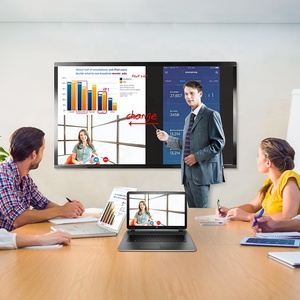Tableau interactif intelligent 4K de 65 pouces de qualité supérieure, personnalisable, avec cadre en aluminium, fixation murale, écran tactile 20 points, pour bureau, école, salle de classe - Product Image 3