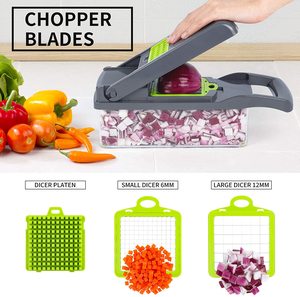 13 In 1 <strong>Vegetable</strong> Chopper Multifunctional Fruit And <strong>Vegetable</strong> <strong>Cutter</strong> Slicer Veggie Chopper With 7 Different Blades And Container - Product Image 3