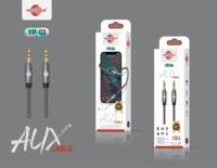Câble auxiliaire Premium 3,5 mm Hi-Fi Stéréo avec boîtier en aluminium et gaine en PVC flexible pour voiture, casque et haut-parleur