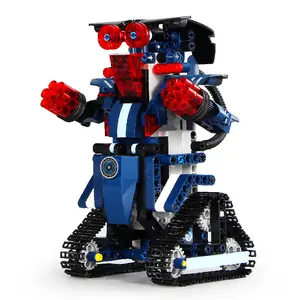 模具王13002蓝色Almubot战场机器人积木玩具小孩模型塑料玩具建筑玩具
