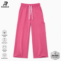 Pantalon de survêtement décontracté pour homme, tricoté, taille mi-haute, coloré, avec cordon de serrage, coupe large, respirant, écologique, plat, hiver