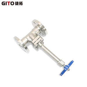 Vanne à opercule longue cryogénique PN40 CF8 à bride avec commande pneumatique et électrique pour l'arrêt et le contrôle de l'eau, du pétrole et du gaz - Product Image 5